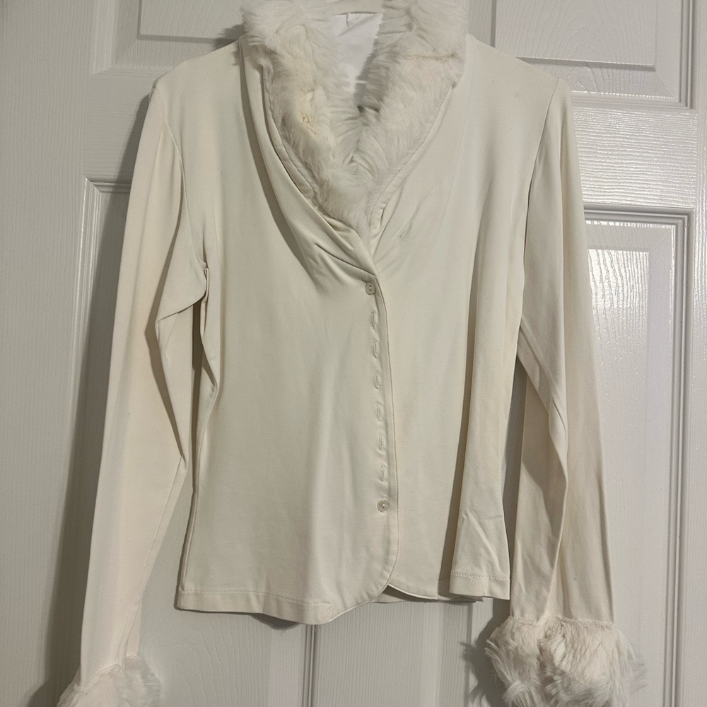 Women's White Button Down Shirt